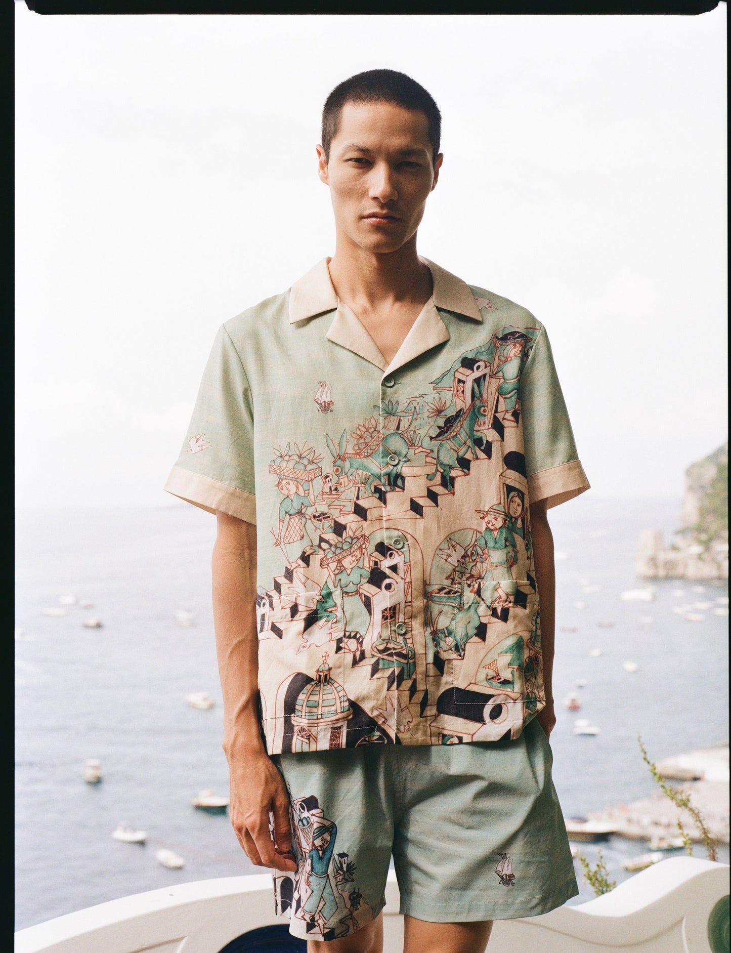 ‘Le Sirenuse’ Swim Trunks by Lucio Liguori
