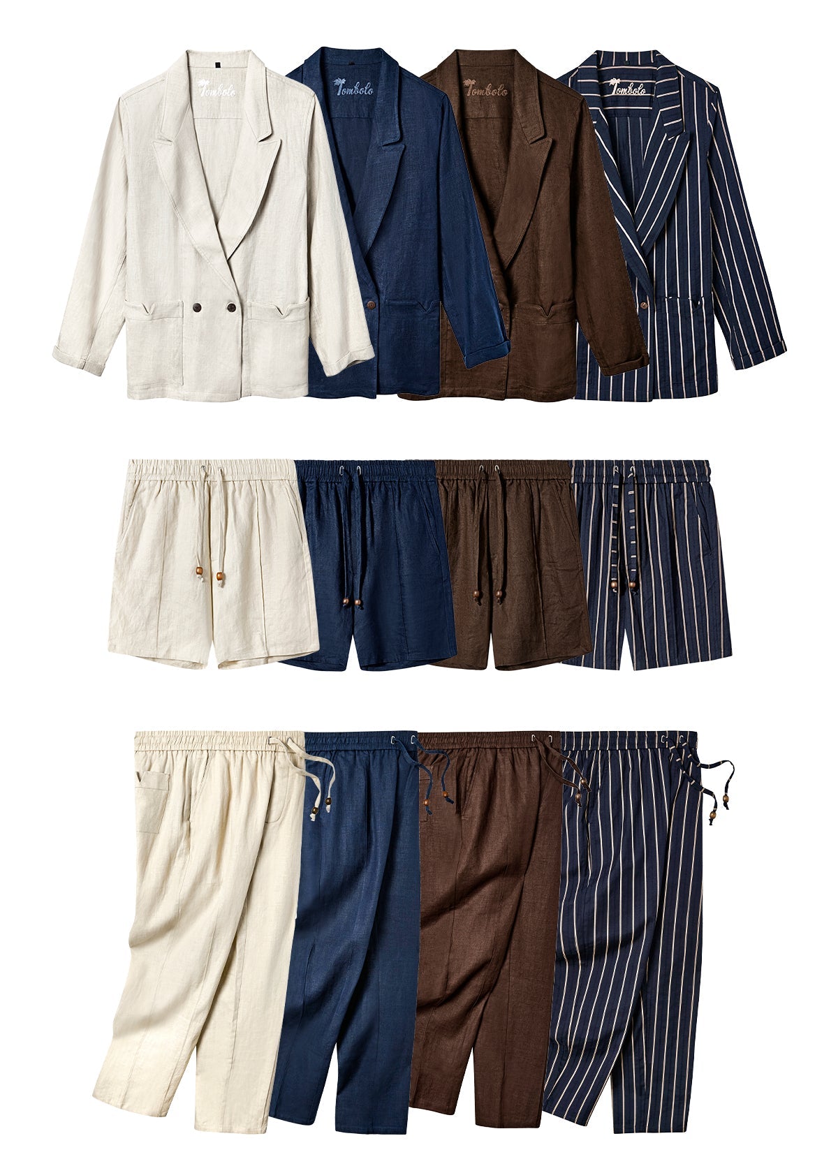 Easy-Going Jacket (Navy Jacquard Stripe)