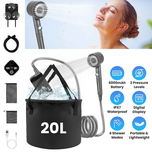 Portable Camping Shower Kit – Solar Camp Shower for Outdoor Use