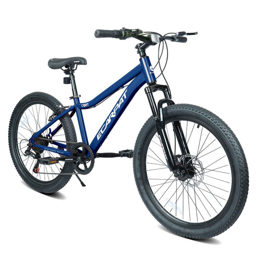 24" Youth Mountain Bike | 7-Speed, Front Disc Brake, Suspension & Alloy Rims