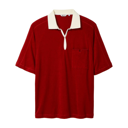 Raglan Terry Polo (Red)