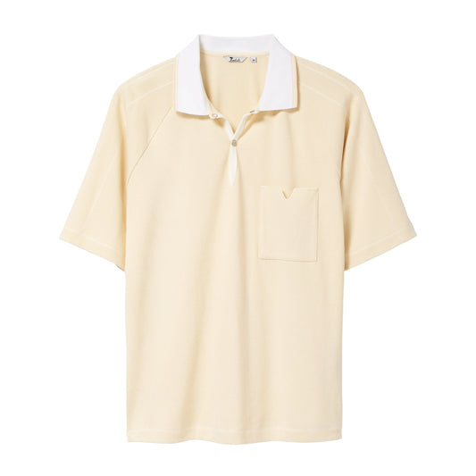 Raglan Mesh Polo (Beige)