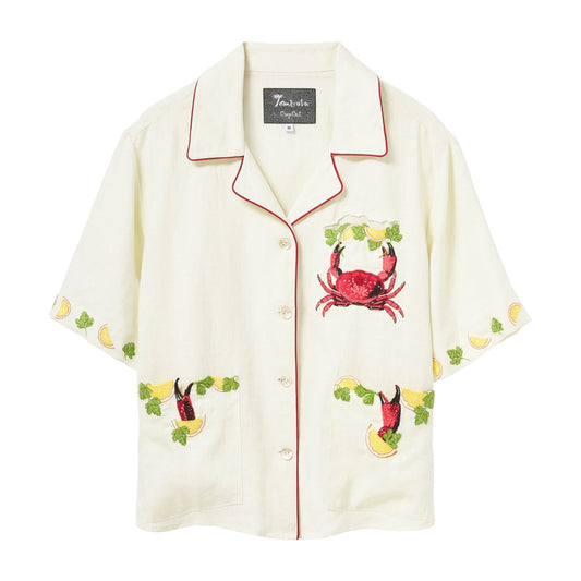 'Just a Pinch' Cabana ~ Relaxed Crop Cut