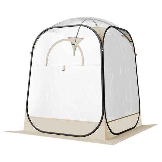 Clear Bubble Pod Tent | 50x50" Pop-Up Igloo Shelter for Camping, Fishing & Events