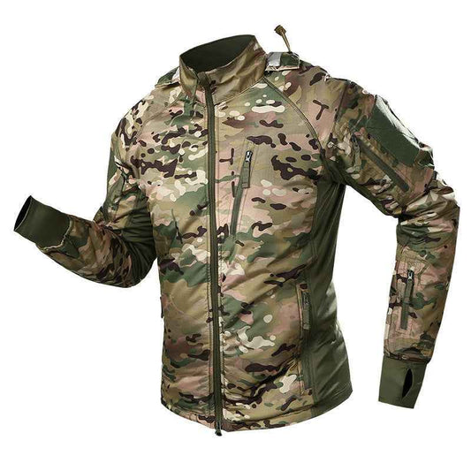 Men's Nylon Camouflage Jacket – Lightweight Outdoor Outerwear