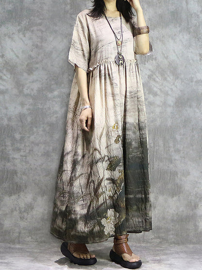 Over The Stars Smock Dress