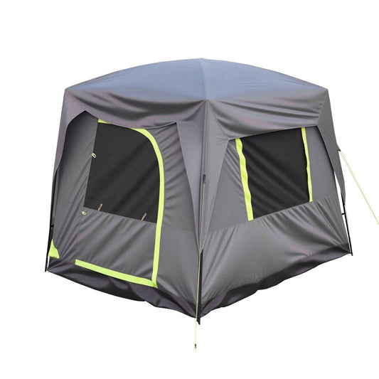 SUV Tailgate Camping Tent with Movie Screen – 10×8 ft Waterproof PU2000mm Double-Layer Tent for 5–8 People