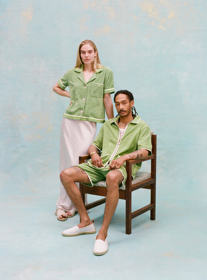 'Rick Rack' Cabana ~ Crop Cut (Green)