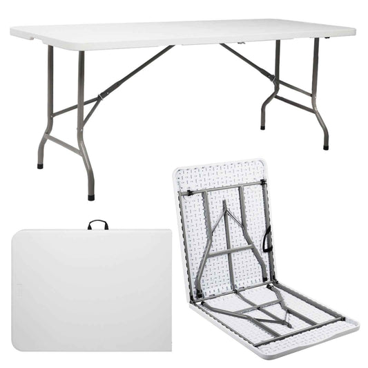 6ft Portable Folding Table – Lightweight Indoor & Outdoor Table