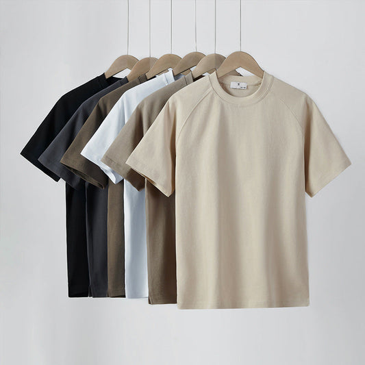 Men's Relaxed Fit Combed Cotton Raglan T-Shirt