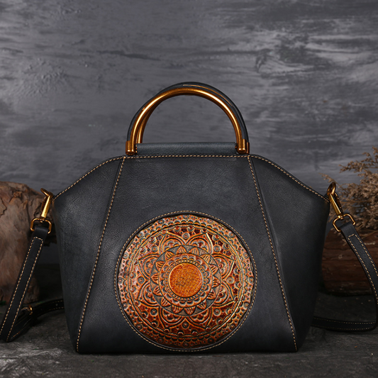 Chic Retro Women's Leather Shoulder Bag | Eva Trends