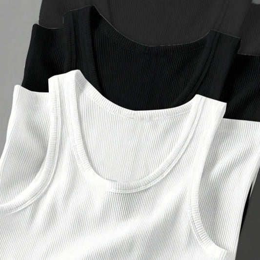 Men's Slim Fit Cotton Tank Top 3-Pack