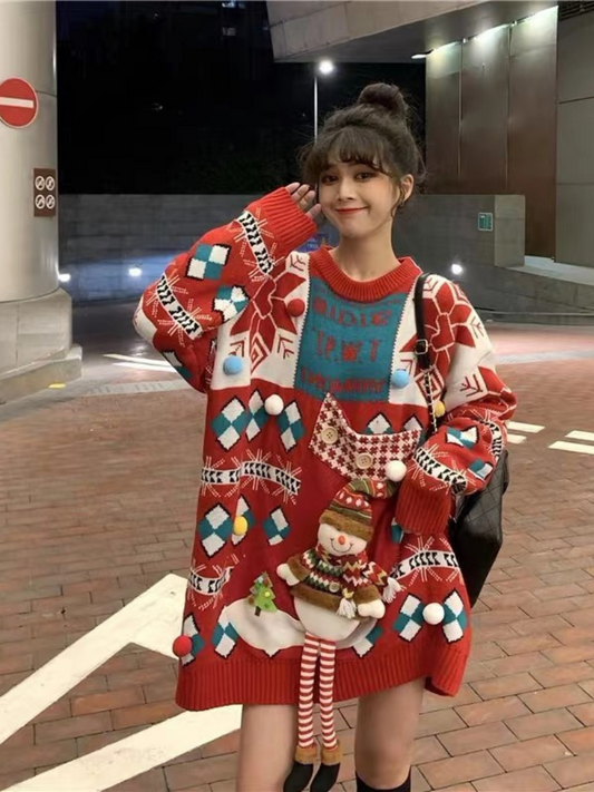 Cozy & Cute Christmas Teddy Bear Sweater | Eva Trends