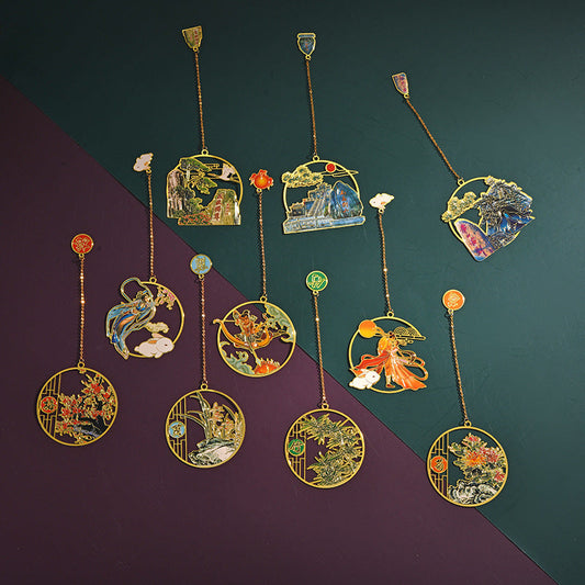 Chinese Style Flower God Classical Bookmark Teachers' Day Color Gift