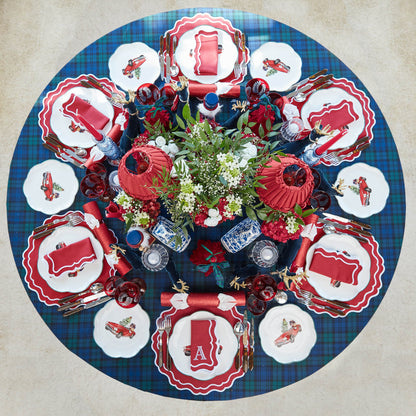 Berry Red Katherine Placemats (Set of 4)