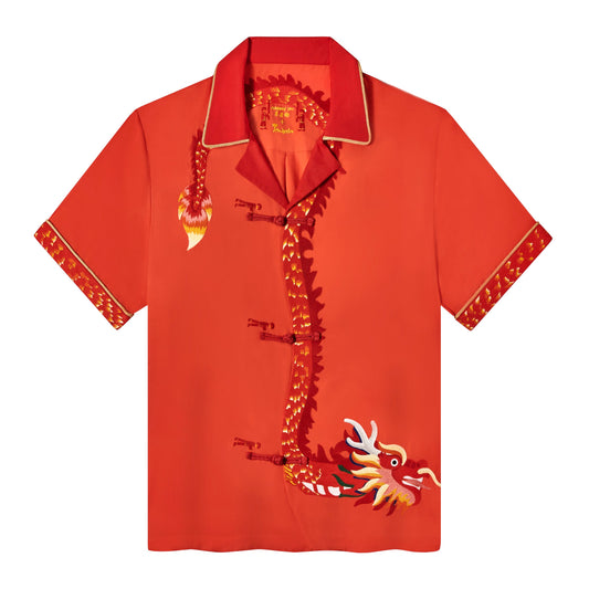 'Jiannan Wu x Tombolo' Wood Dragon (Silk & Cotton Twill)