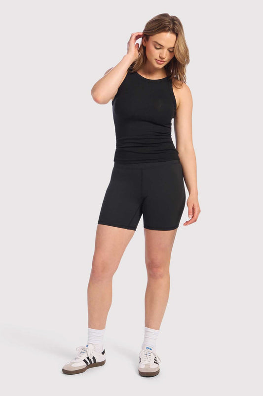 High-Waist Elevate Biker Short | Black