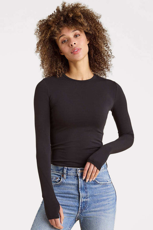 SwiftStretch Long Sleeve Shirt | Black