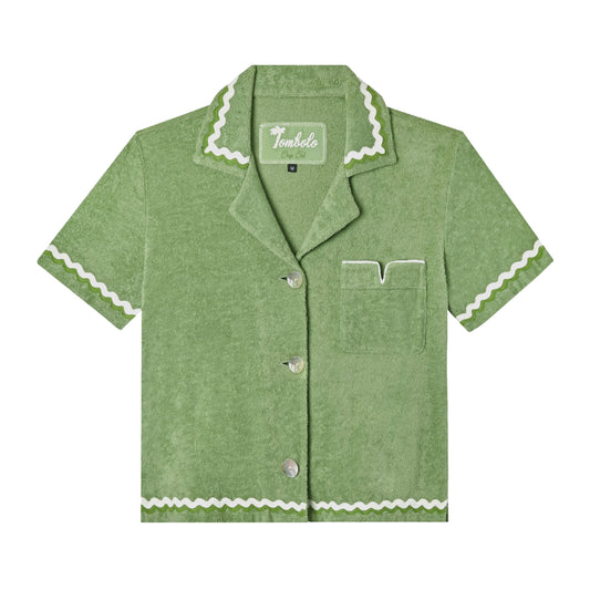 'Rick Rack' Cabana ~ Crop Cut (Green)
