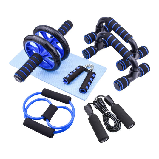 Abdominal Exercise Wheel Roller Exercise Power Roller Wheel Roller Set Mat Manufacturer Yoga Wheel Set