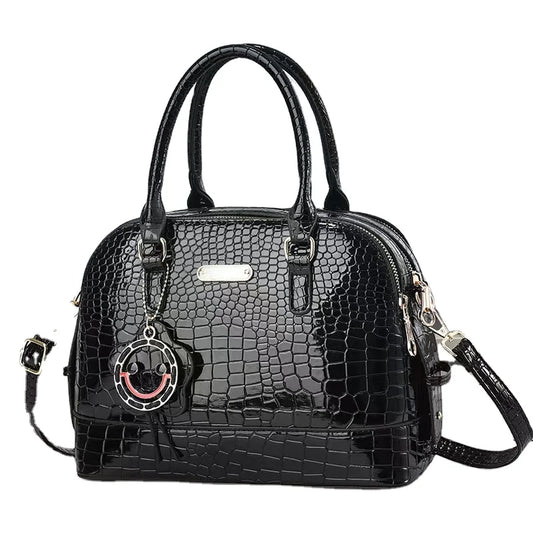 2025 New Style Customised PU Leather Women's Handbag Zipper Closure Casual Tote with Logo Ladies Hand Bags