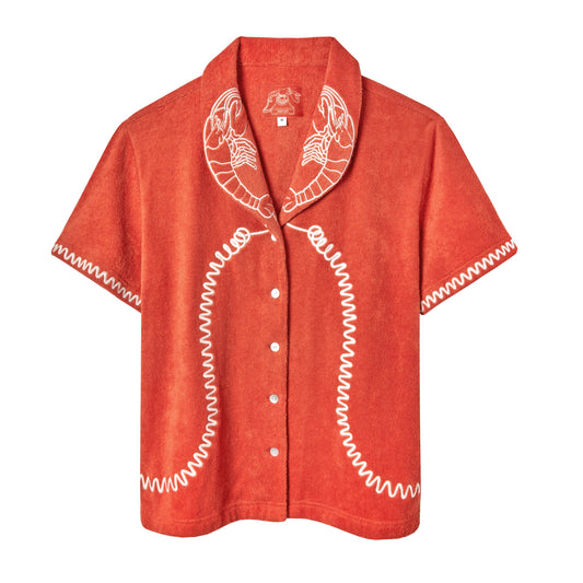 'Lobster Landline' Cabana ~ Crop Cut