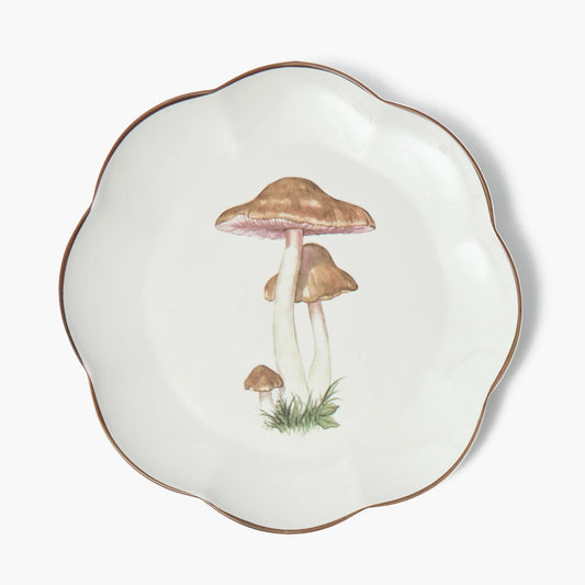 Scalloped Mushroom Dinner Plate