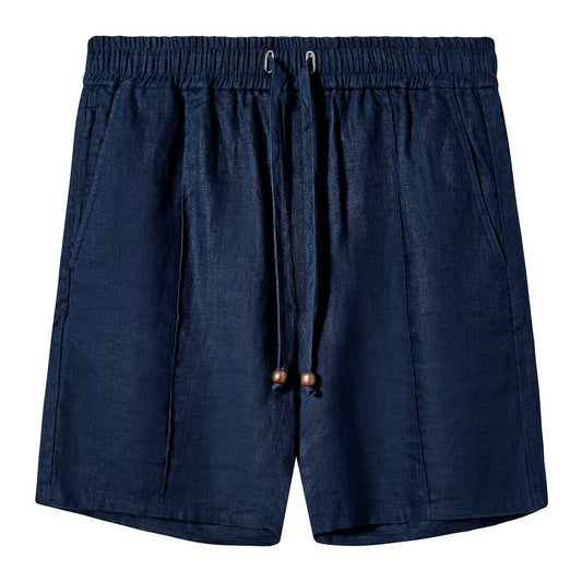 Easy-Going Shorts (Navy Linen)