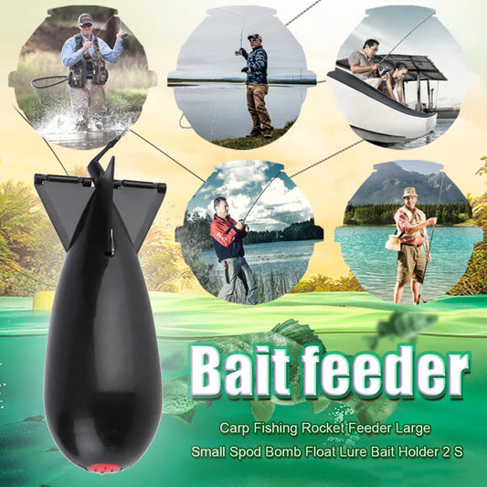 Carp Fishing Float Rocket Feeder — Bait Holder Fishing Tackle