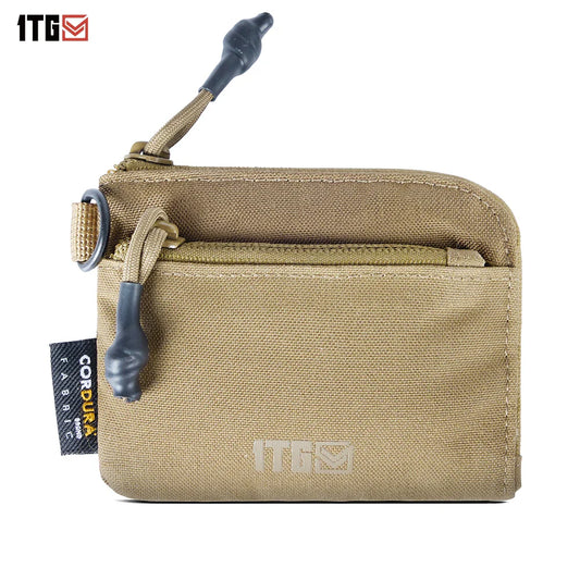Waterproof EDC Pouch – 500D CORDURA, YKK Zipper, Multi-Attach, 4.3" x 3.5"