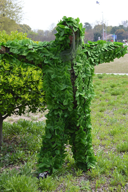Green Leaf Camo Hunting Suit – Jacket & Pants Set, Breathable, Unisex, Fits 160–180cm