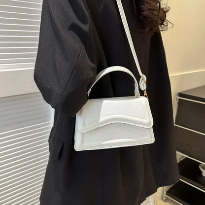 New Fashion Sling Shoulder Bag Trend PU Leather Messenger Handbags Solid Color Leisure Stylish Crossbody Bags For Women Girls