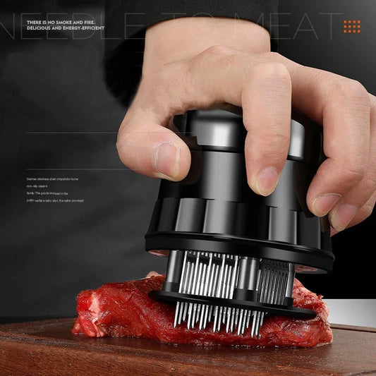 56-Blade Needle Meat Tenderizer – Stainless Steel Kitchen Tool for Steak, Chicken & BBQ