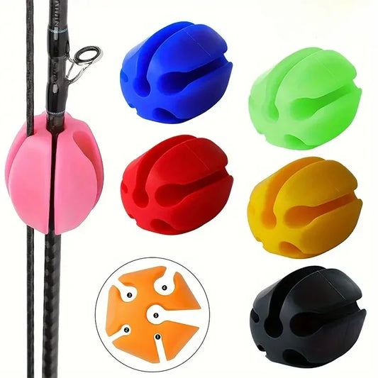 Silicone Rod Ball Retaining Clip – 2pcs, Rod Holder & Protector, 5 Colors