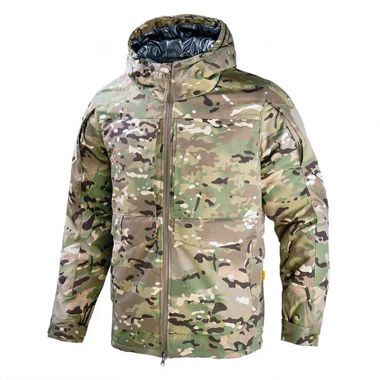 Men's Tactical Winter Jacket – Waterproof, Heat-Reflective, Windproof Hooded Coat, 6 Colors