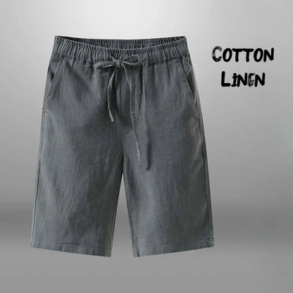 Men Shorts for Men Cotton Linen Casual Breathable Beach Shorts Men's Short Sweatpants Vacation Gym Basketball