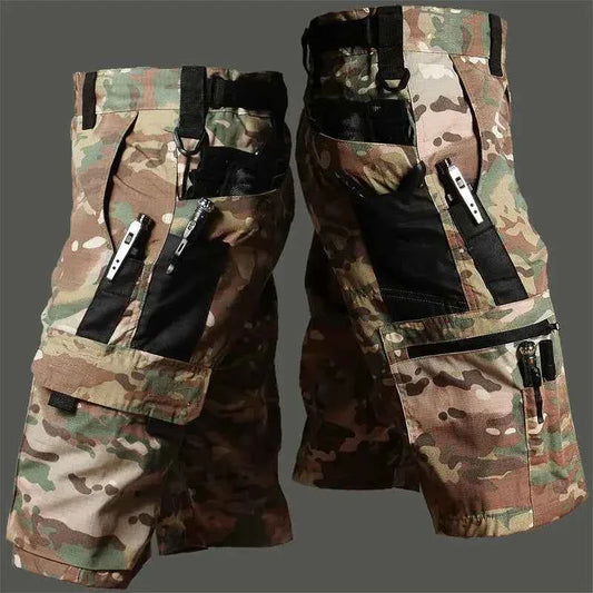 Tactical Camouflage Shorts Outdoor Work Pants Men's Multi-pocket Casual Cargo Short Pants Quick Dry Wear-resisting Shorts