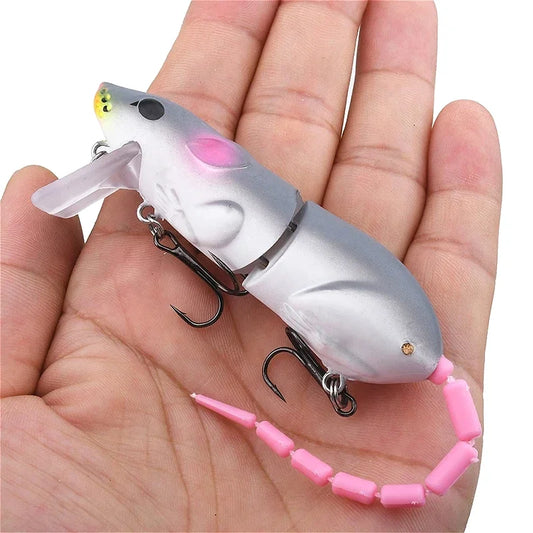 Floating Plastic Mouse Swimbait Lure – 155mm, Topwater, Pike & Bass, 5 Colors