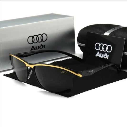 Audi UV400 Polarized Rectangle Sunglasses Glasses for Men Women Driving Motorcycle Outdoor Cycling Glasses AntiGlare Lens 551