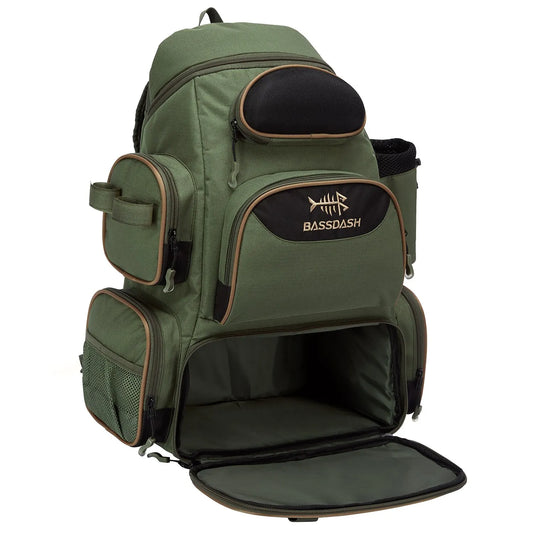 Lightweight Tactical Fishing Tackle Backpack – 600D Polyester, Multifunctional, 2 Colors
