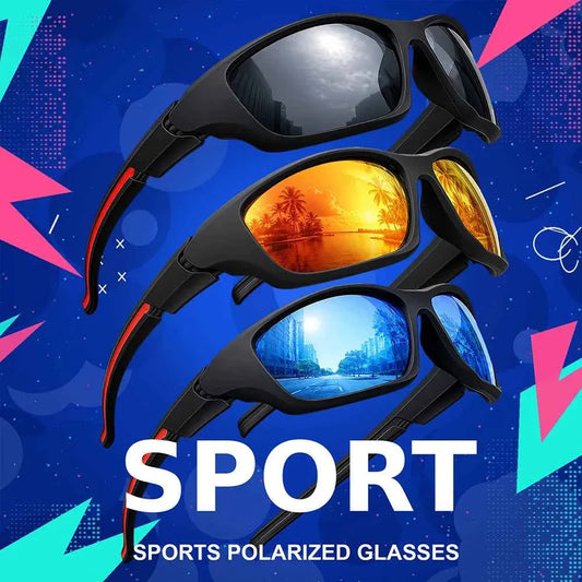 2pcs Advanced Cool Fantasy Polarized Surround Fashion Sunglasses,Men's and Women's Outdoor Sports,Cycling,Fishing,Hiking,Golf