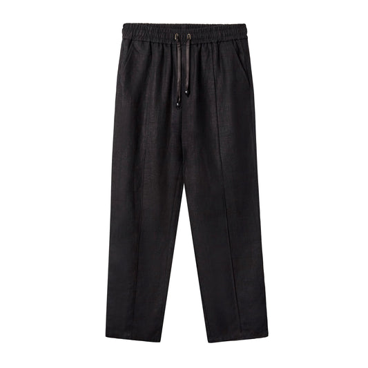 Easy-Going Pants (Black Linen)