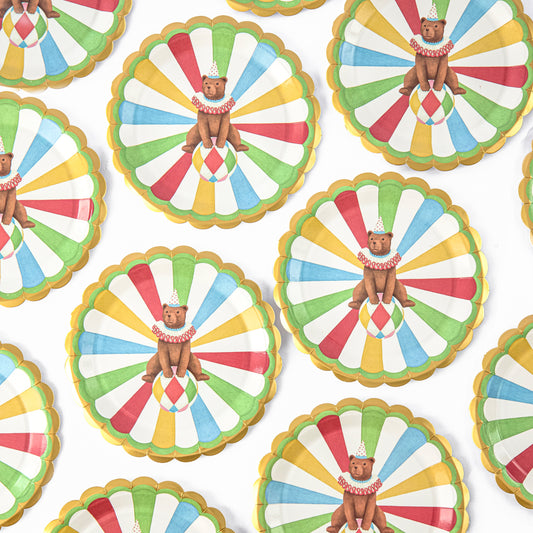 Circus Side Paper Plates (Set of 8)
