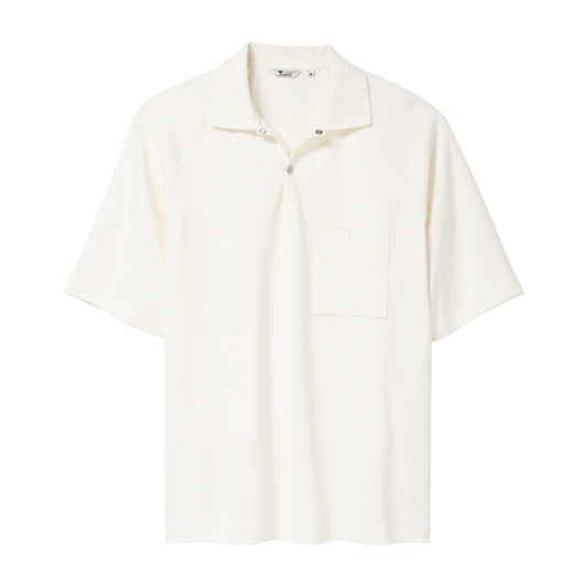 Raglan Mesh Polo (White)