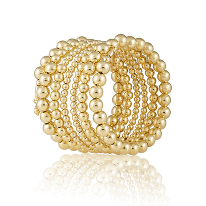 Allison Beaded Wrap Bracelet - 6 Row