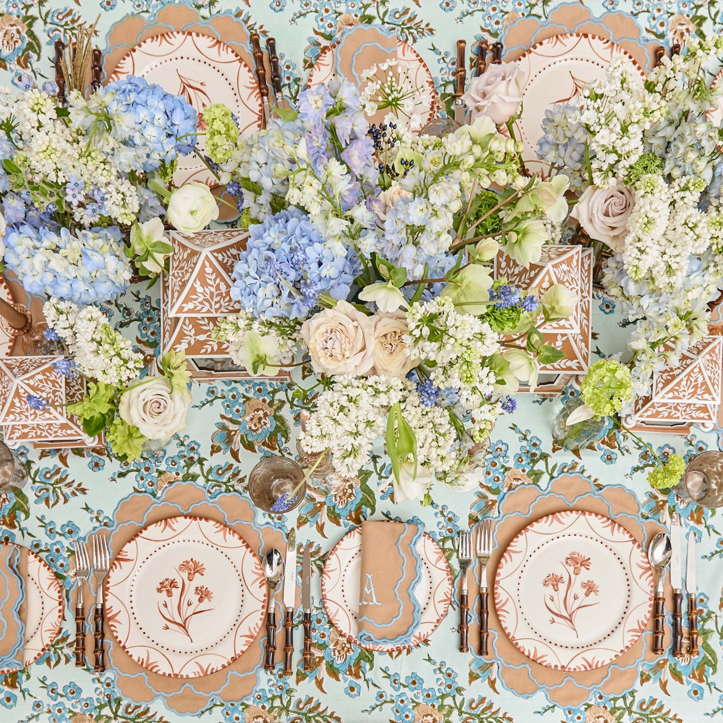 Sophia Blockprint Tablecloth