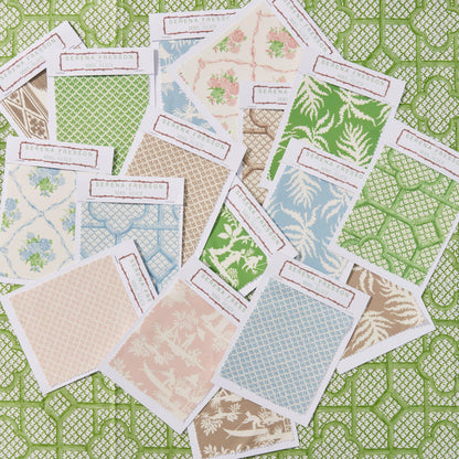 Blue Lotus Flower Fabric