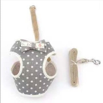 Adjustable Dog Chest Strap Wholesale Korean Fashion Breathable Mesh Pet Vest Type Leash