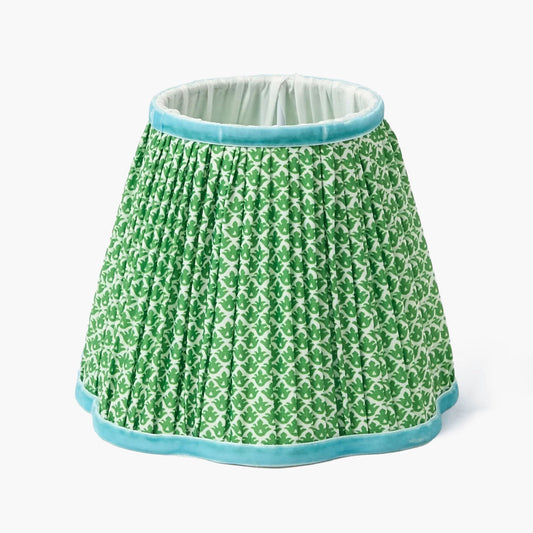 Green & Blue Lotus Lampshade (18cm)