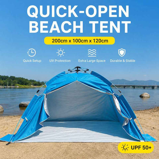 Beach Sun Shelter Tent | Portable Pop-Up Tent for Fishing, Camping & Travel